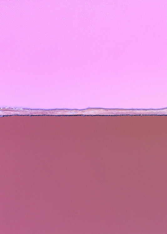 Two shades of pink with a thin white line.